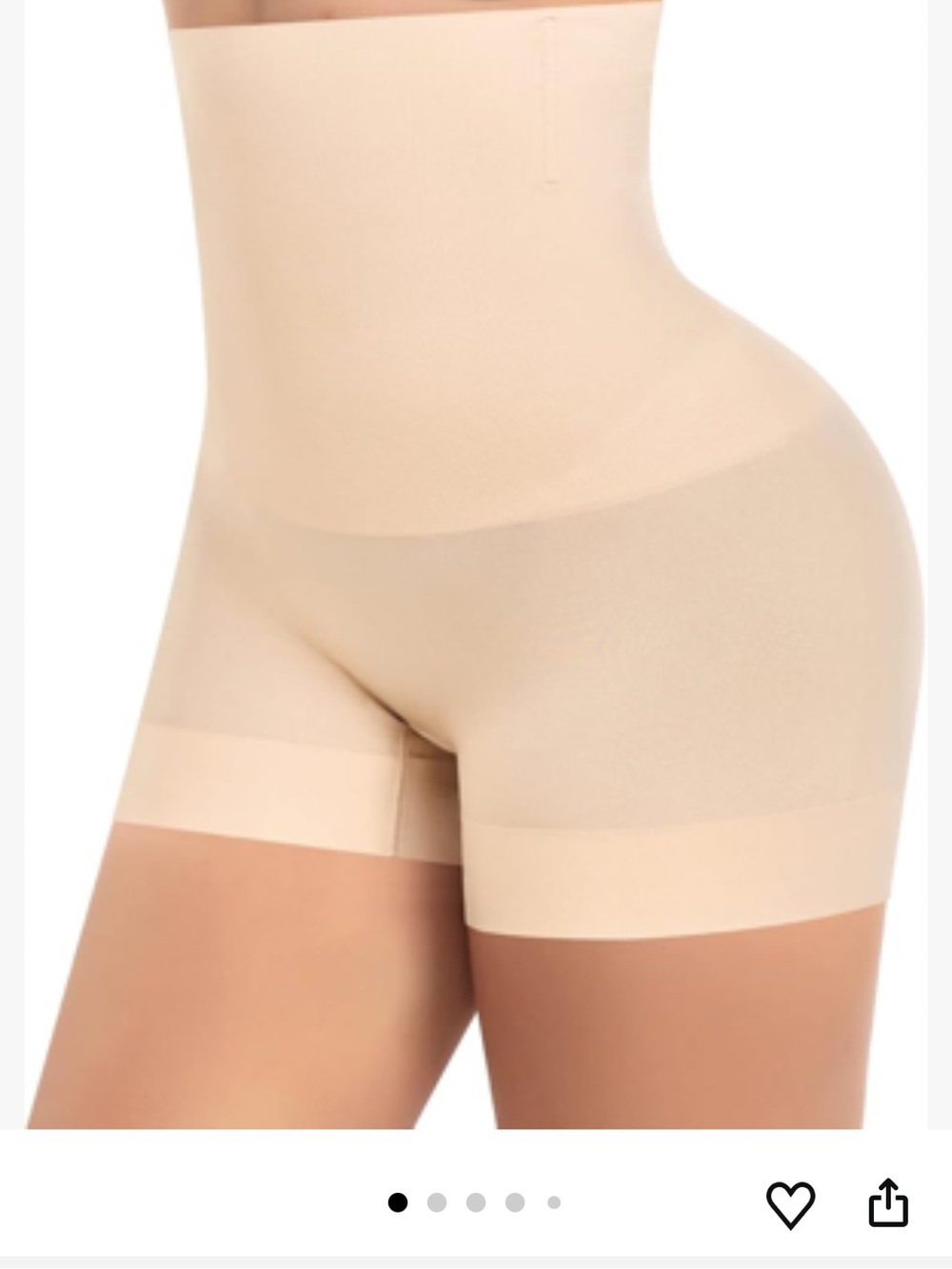 High-Waist Beige Shapewear